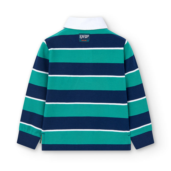 Playera Polo De Piqué Listado Para Niño BOBOLI