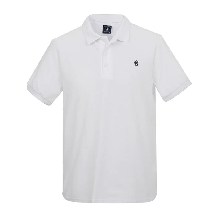 Playera Polo Lisa Color Blanco Rock Hampton Polo Team