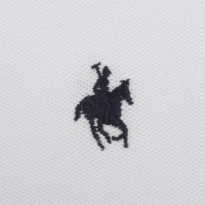 Playera Polo Lisa Color Blanco Rock Hampton Polo Team