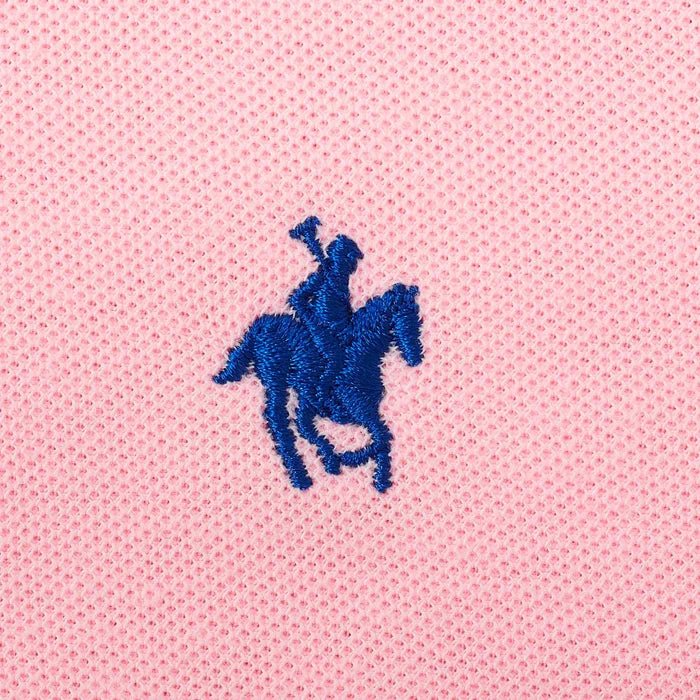 Playera Polo Lisa Color Rosa Rock Hampton Polo Team