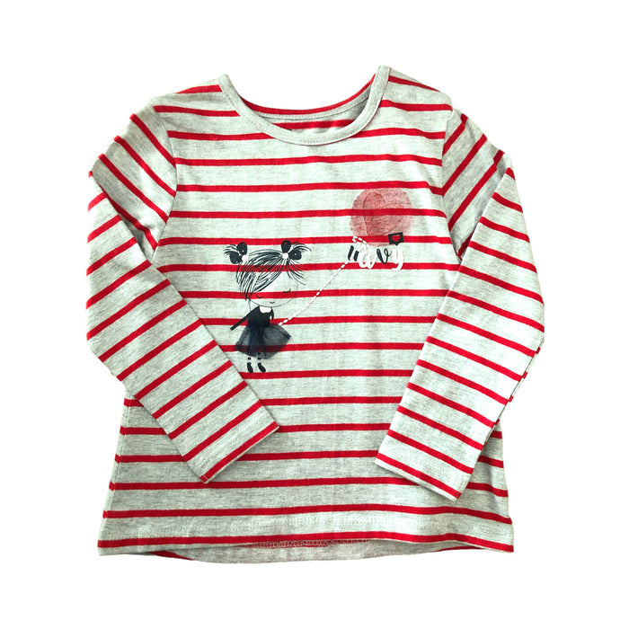 Playera Rayas Para Bebé Niña Losan