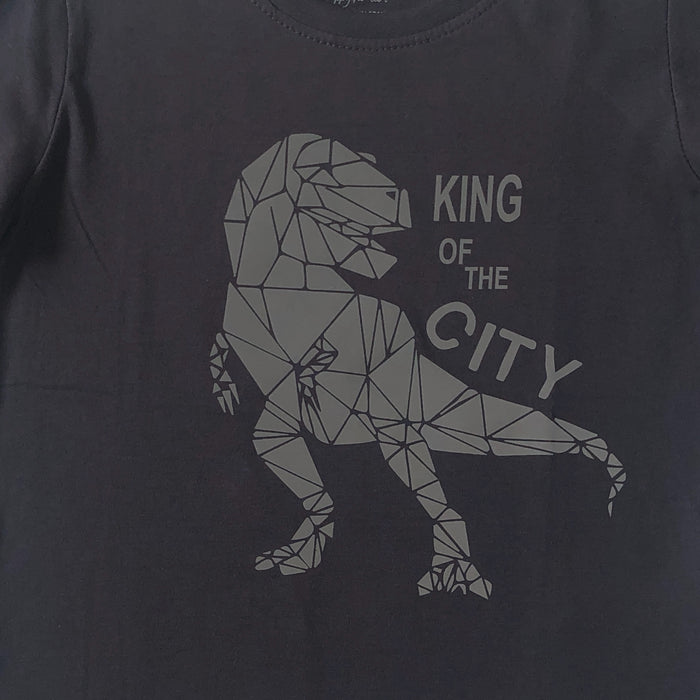 Playera Rex “King Of The City” Gris Niño Losan