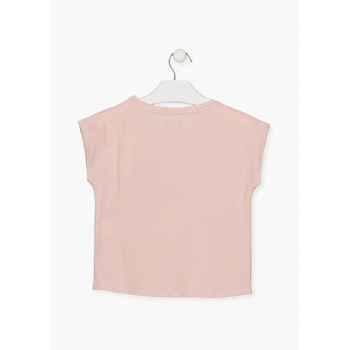 Playera Rosa Palo "Baltimore" Para Niña Losan