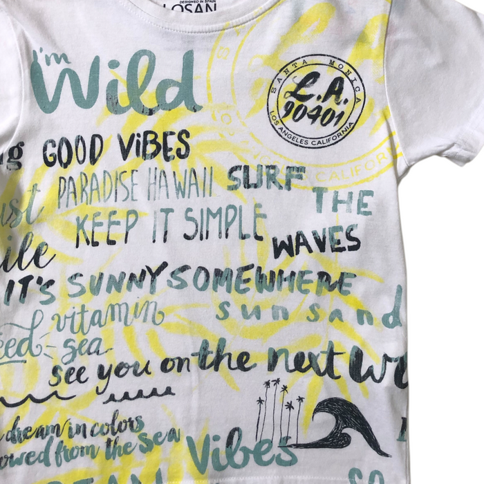 Playera Texto Estampado Losan