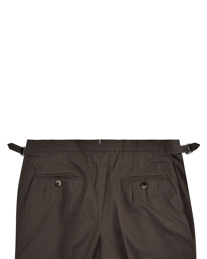 Pleated Choco Brown Pant