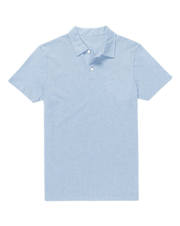 Polo Light Blue Dotted