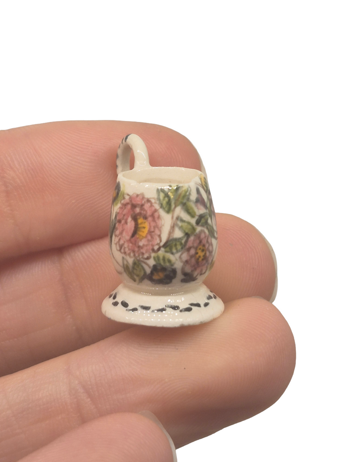 Porcelain Handpainted Pitcher - Signed