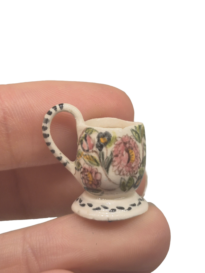 Porcelain Handpainted Pitcher - Signed