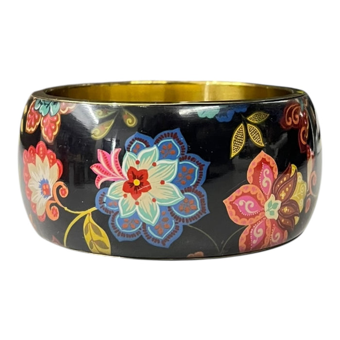 Pulsera Negro Flores Para Dama DESIGUAL