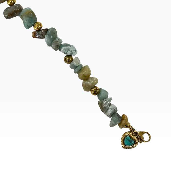 Pulsera Protección De Pidras Natural Ojo Turco