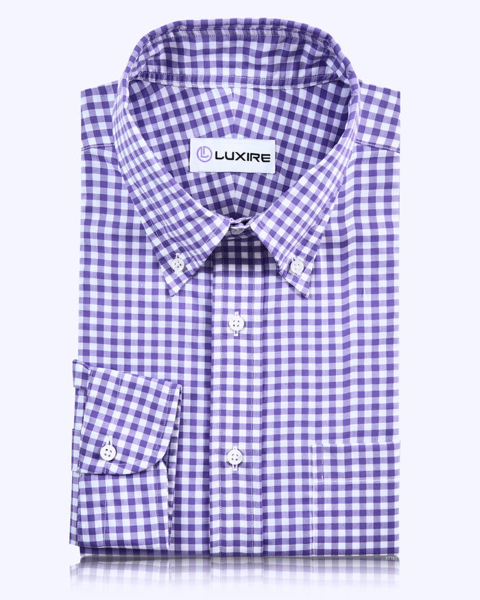 Purple Gingham Shirt