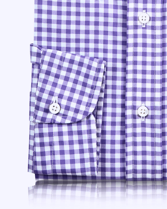 Purple Gingham Shirt