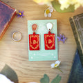 Red Book Earrings