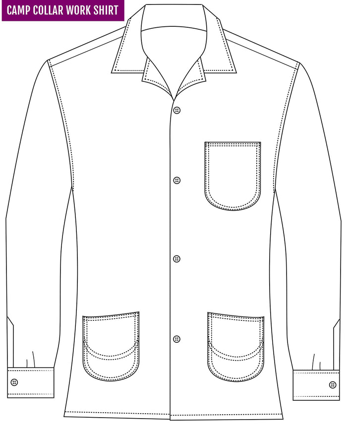 Red Navy Grey Tattersall Work Shirt