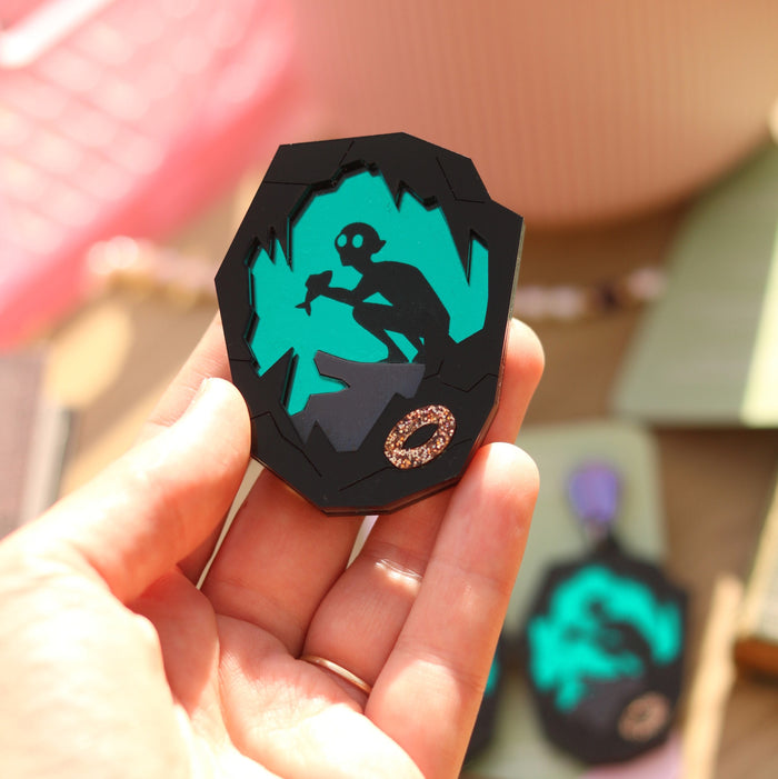 Riddles in the Dark Acrylic Brooch