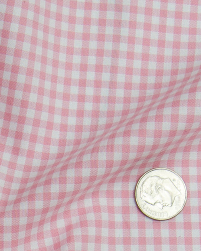 Rose Pink Light Gingham
