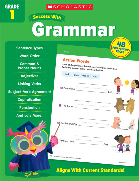 Scholastic Success With Grammar: Grade 1 Activity Book (SC735520)
