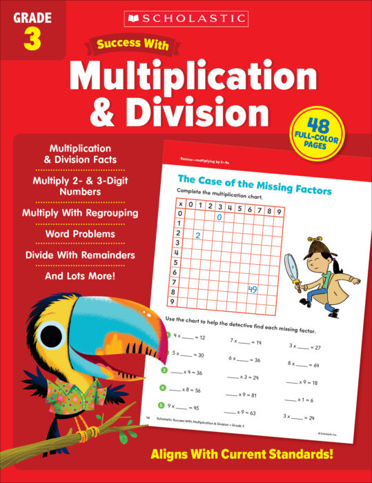 Scholastic Success With Multiplication & Division: Grade 3 Activity Book (SC 735538)