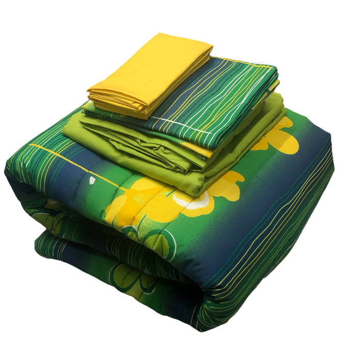 Set De Edredón King Size Dalfiori Antonia Verde