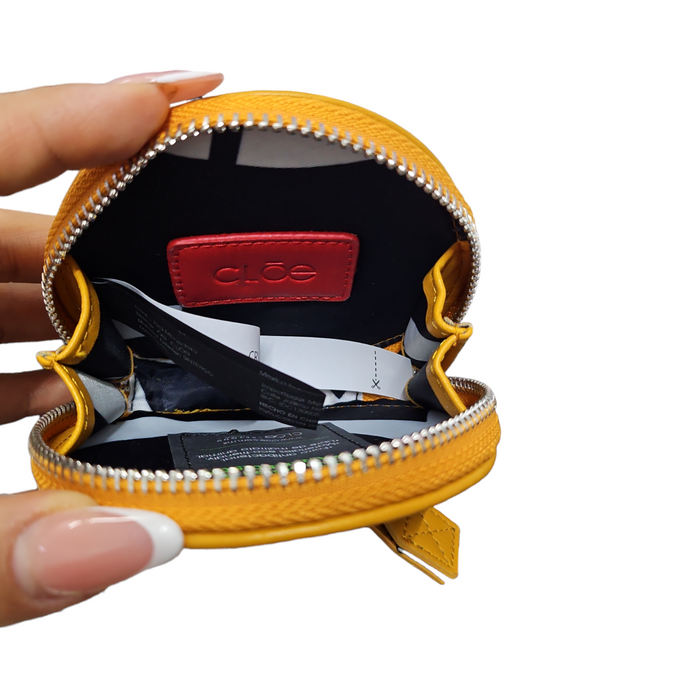 Set monedero tarjetero amarillo Cloe