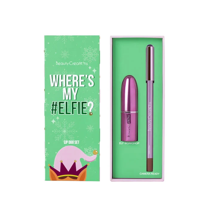 Set WHERE'S MY ELFIE? 3 Dúos De Labios + Paleta De Sombras Beauty Creations