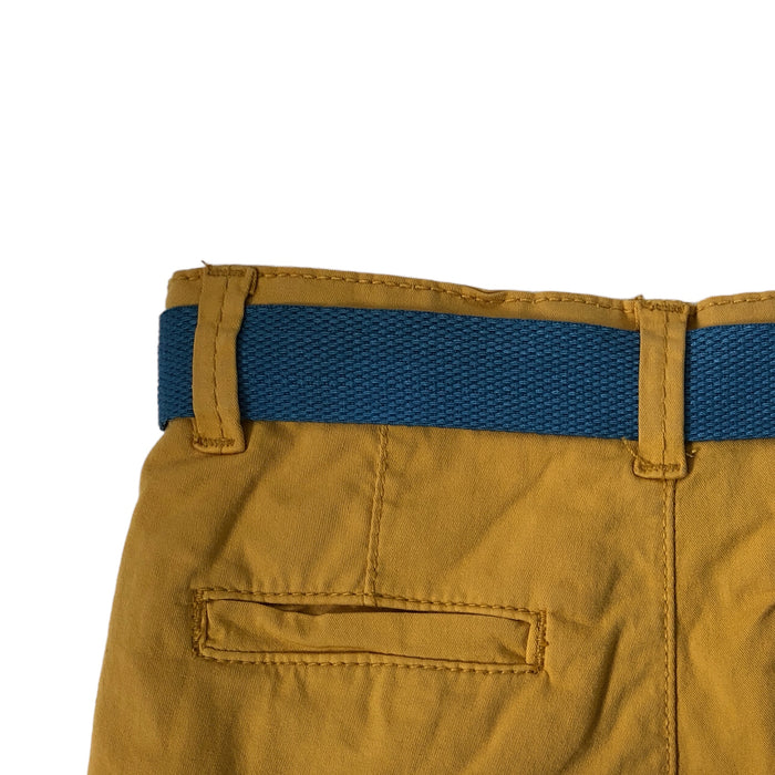 Short Amarillo Con Cinturon Azul "Free Life" Para Bebé Niño Losan