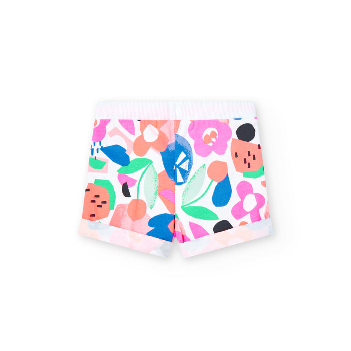 Short De Felpa Estampado Pop Art Para Niña BOBOLI