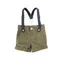Short Verde Con Tirantes Para Bebé Niño Losan