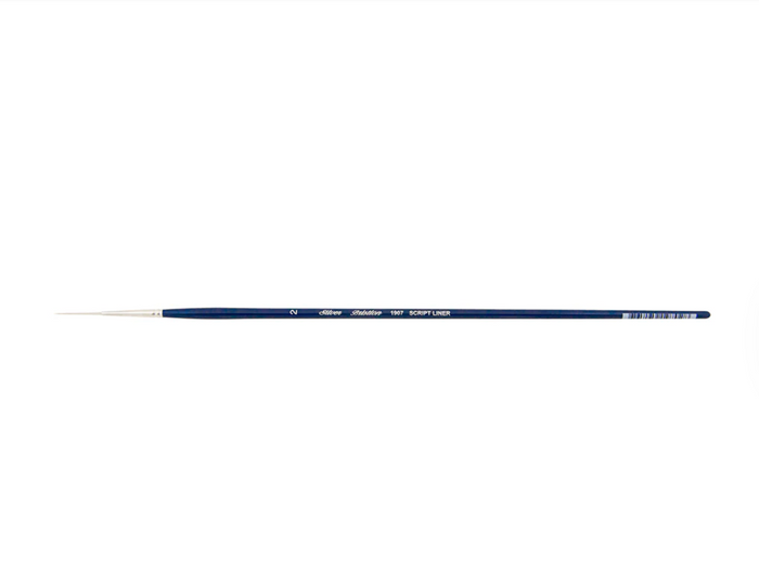 Silver Brush - Bristlon Stiff Synthetic Long Handle Brush - Script Liner 1907