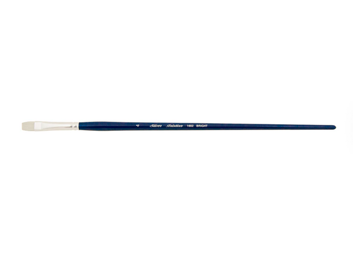 Silver Brush - Bristlon Stiff Synthetic Long Handle Brushes - Bright 1902