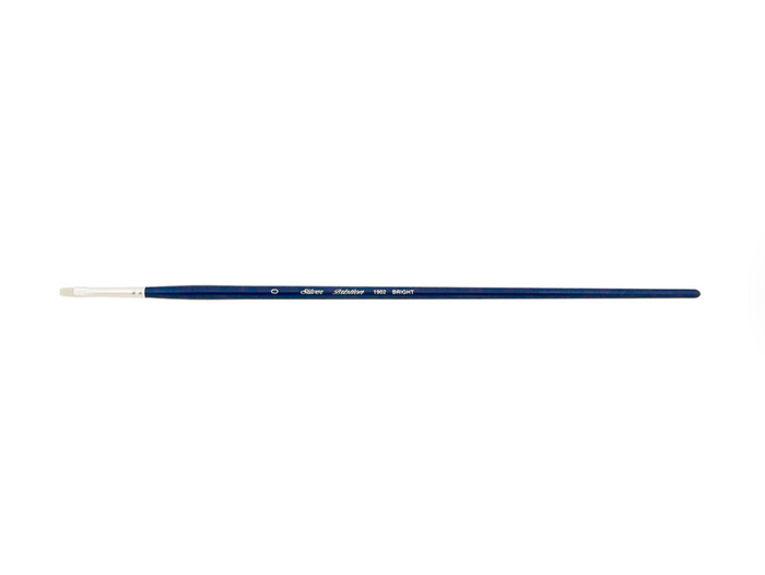 Silver Brush - Bristlon Stiff Synthetic Long Handle Brushes - Bright 1902