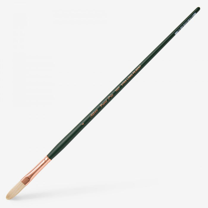 Silver Brush - Grand Prix Long Handle Hog Bristle Brush - Extra Long Filbert 1027