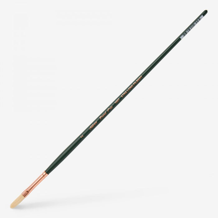 Silver Brush - Grand Prix Long Handle Hog Bristle Brush - Extra Long Filbert 1027