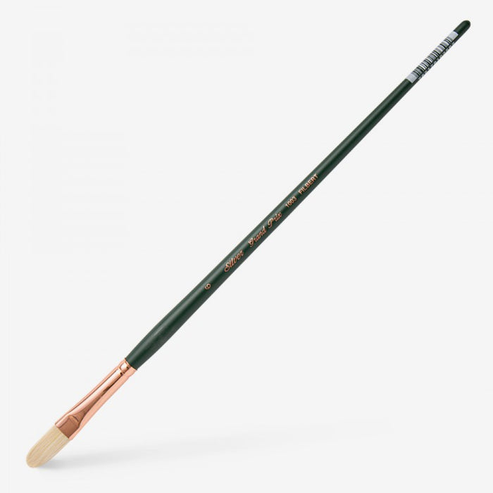 Silver Brush - Grand Prix Long Handle Hog Bristle Brushes - Filbert 1003