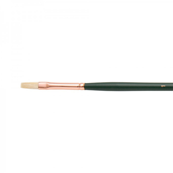 Silver Brush - Grand Prix Long Handle Hog Bristle Brushes - Flat 1002