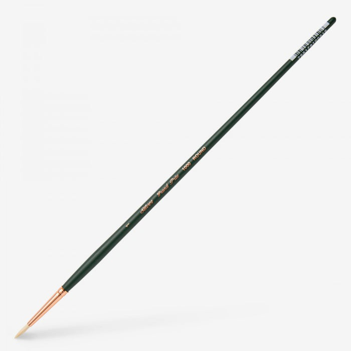 Silver Brush - Grand Prix Long Handle Hog Bristle Brushes - Round 1000
