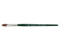 Silver Brush - Ruby Satin Short Handle Brushes - Cat's Tongue 2510S