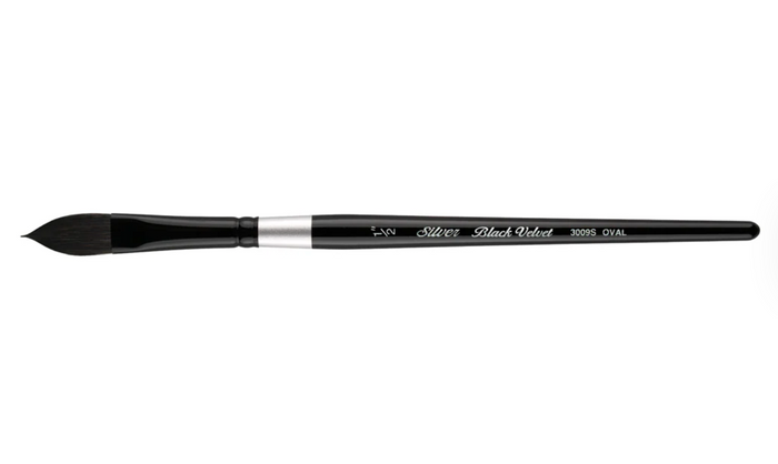 Silver Brush Black Velvet® Oval Wash
