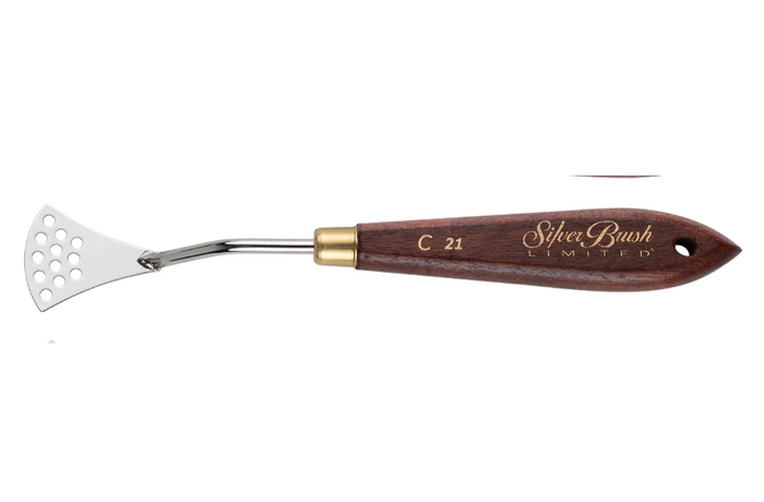 Silver Brush Palette Knife #C21