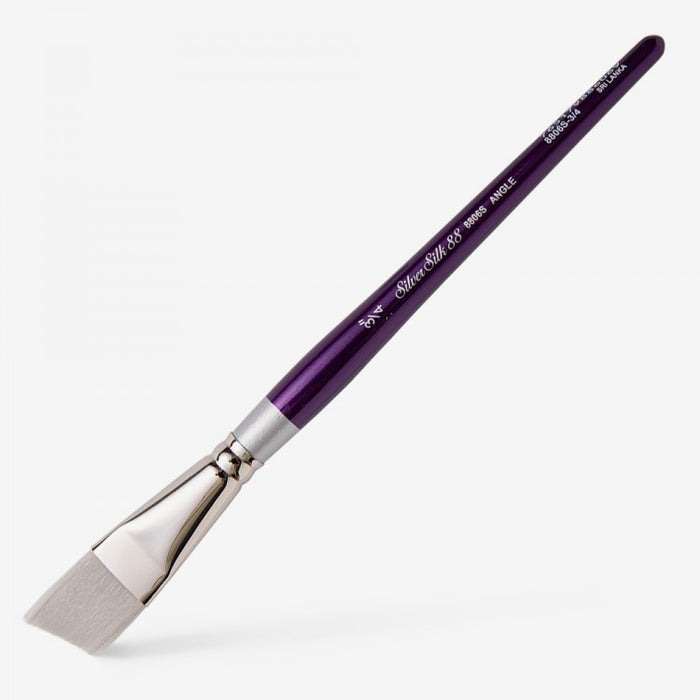 Silver Silk 88 Short Handle Brush – Angle 8806S
