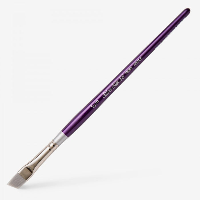 Silver Silk 88 Short Handle Brush – Angle 8806S