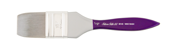 Silver Silk 88 Short Handle Brush – Wide Wash 8814S