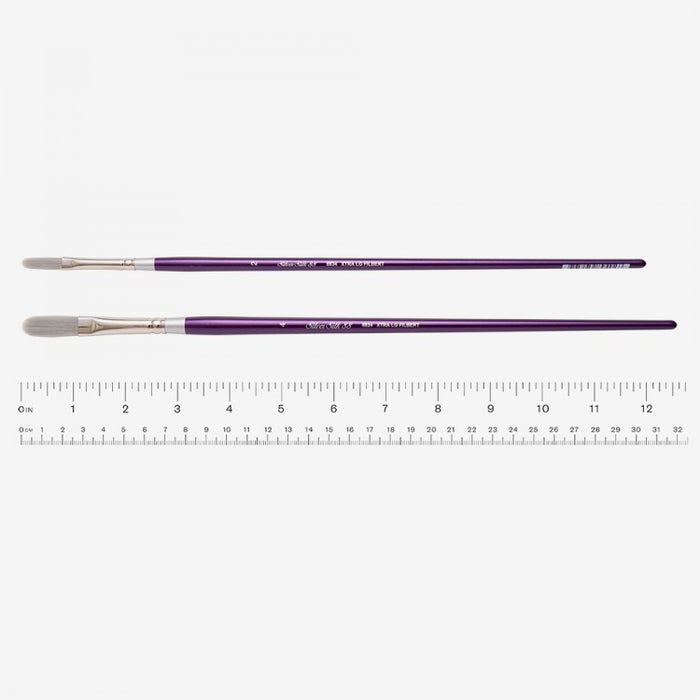Silver Silk 88 Synthetic Long Handle Brush – XRA Long Filbert 8834