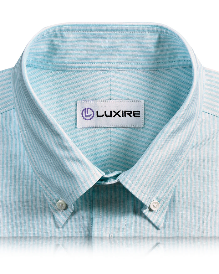 Sky Blue Dress Stripes Oxford Shirt