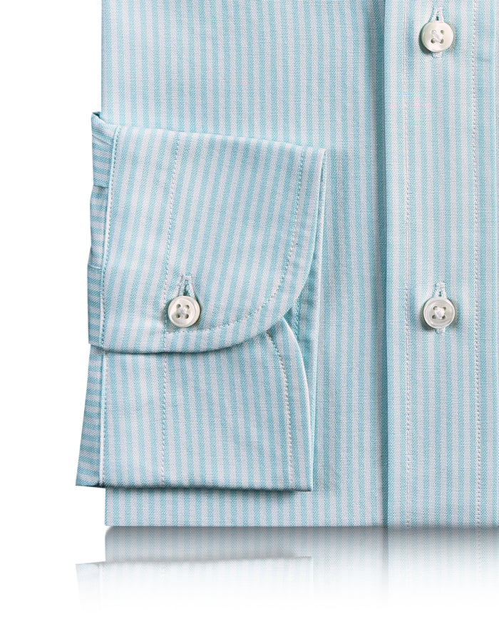 Sky Blue Dress Stripes Oxford Shirt