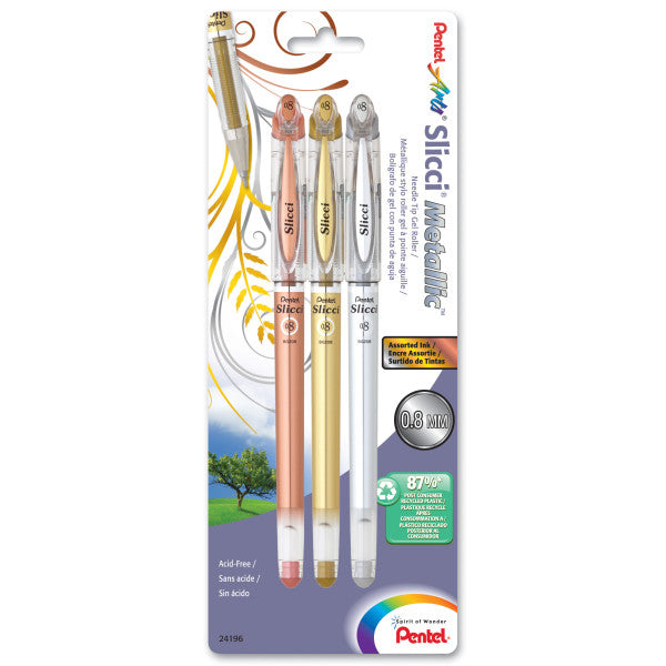 Slicci Metallic Assorted 3-pack