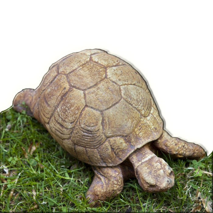 Small Turtle Cast Stone Garden Statue