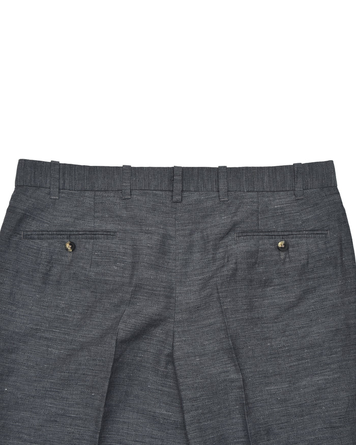 Solbiati Ash Grey Linen Dress Pant