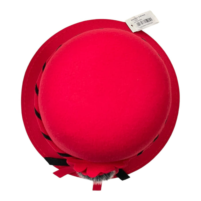 Sombrero Cloche Color Rojo Para Dama MUSSI