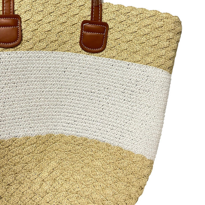 Sombrero Y Bolsa Beige/Hueso Mussi